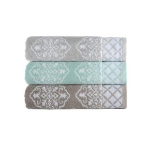 Better Homes & Gardens Thick and Plush Medallion Jacquard Bath Towel (30" x 56" / 76cm x 142cm) 1 Piece