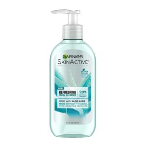 Garnier SkinActive Cream Face Wash with Aloe Juice for Dry Skin