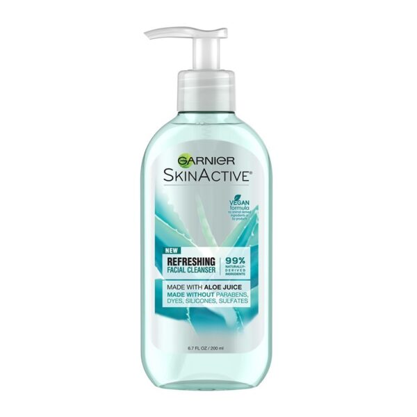 Garnier SkinActive Cream Face Wash with Aloe Juice for Dry Skin