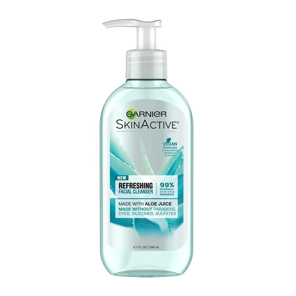 Garnier SkinActive Cream Face Wash with Aloe Juice for Dry Skin