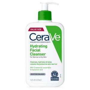 Cerave Hydrating Face Wash  19 Fl Oz  Daily Facial Cleanser for Dry Skin Fragrance Free