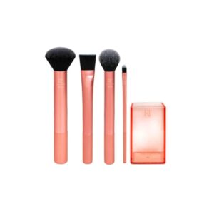 REAL TECHNIQUES FLAWLESS BASE BRUSH SET WITH ULTRA PLUSH CUSTOM