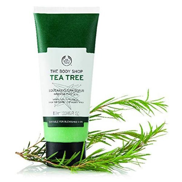The Body Shop Tea Tree Squeaky-Clean Exfoliating Face Scrub 3.3 Fl oz