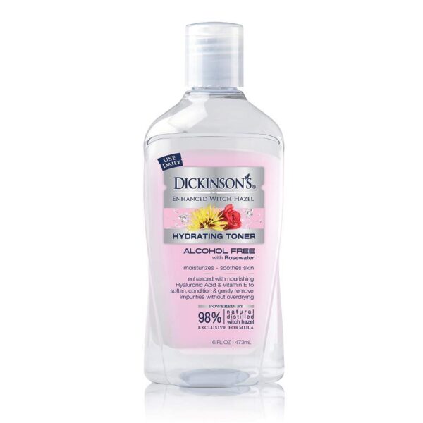 Dickinson’s enhanced Witch Hazel Hydrating Toner with Rosewater