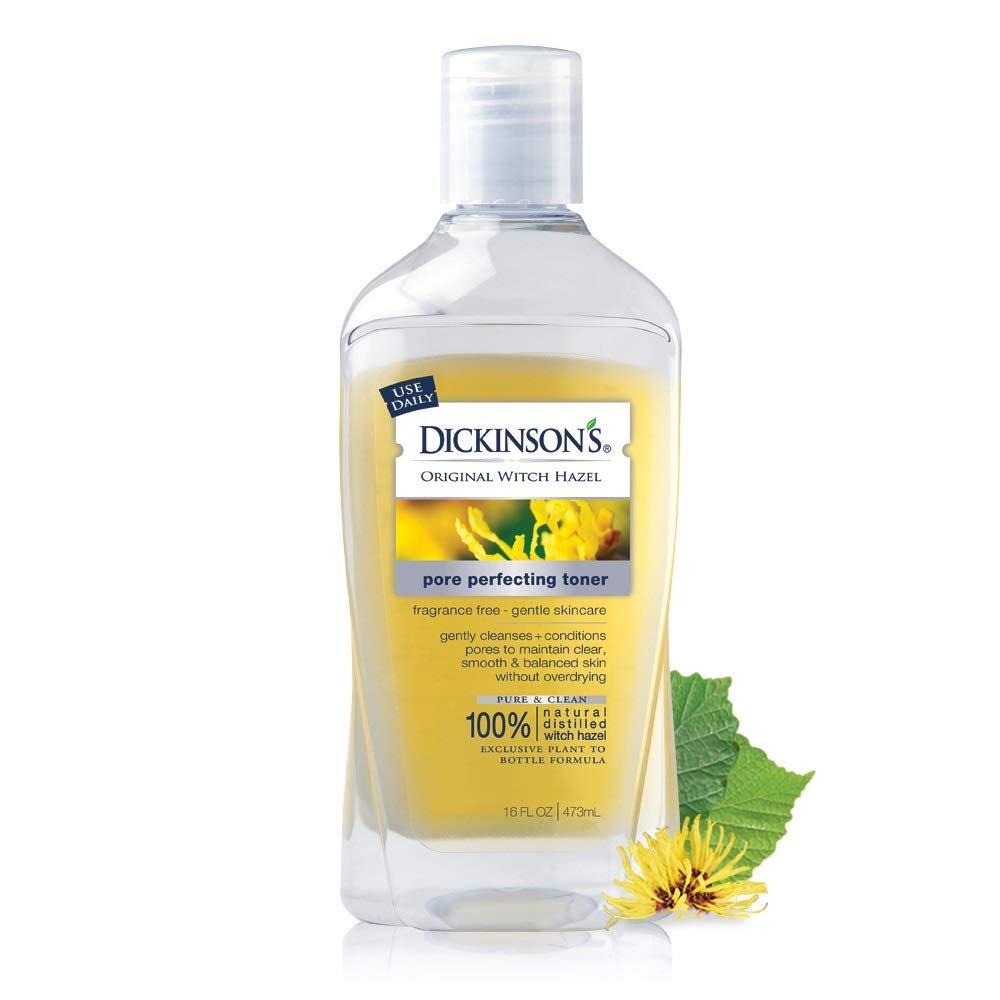 Dickinson's Original Witch Hazel Pore Perfecting Toner, 100% Natural, 16 Fl. Oz.