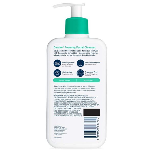 CeraVe Foaming Facial Cleanser 12 Fl oz