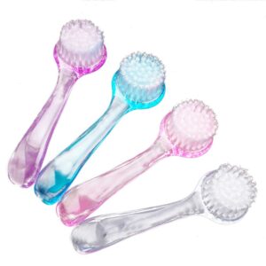 Face Brush for Cleansing and Exfoliating – Manual Facial Cleaning Brush