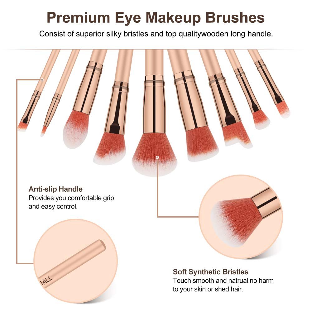 BS-Mall wooden Make up Brush Set 15 pcs - Image 2