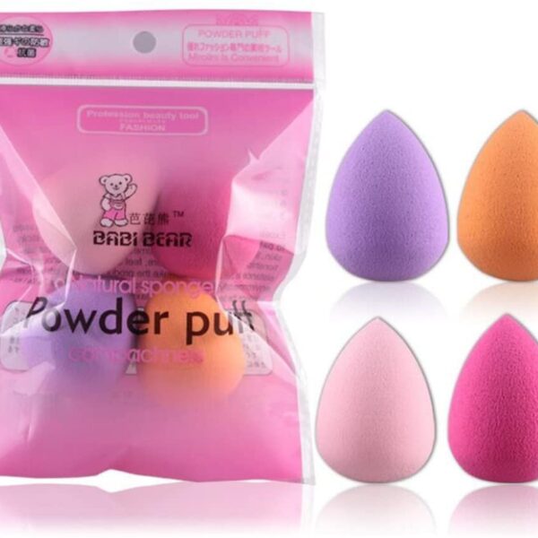 4 Pcs/Set Mini Drop Gourd Makeup Sponge Puff