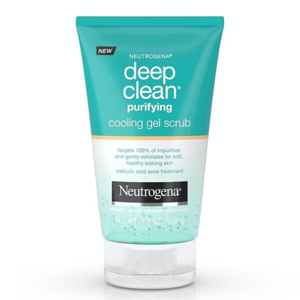 Neutrogena Deep Clean Purifying Cooling Gel & Exfoliating Face Scrub 4.2 oz