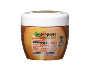 Garnier SkinActive Glow Boost 2-In-1 Facial Mask & Scrub 6.76 Fl oz