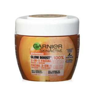 Garnier SkinActive Glow Boost 2-In-1 Facial Mask & Scrub 6.76 Fl oz