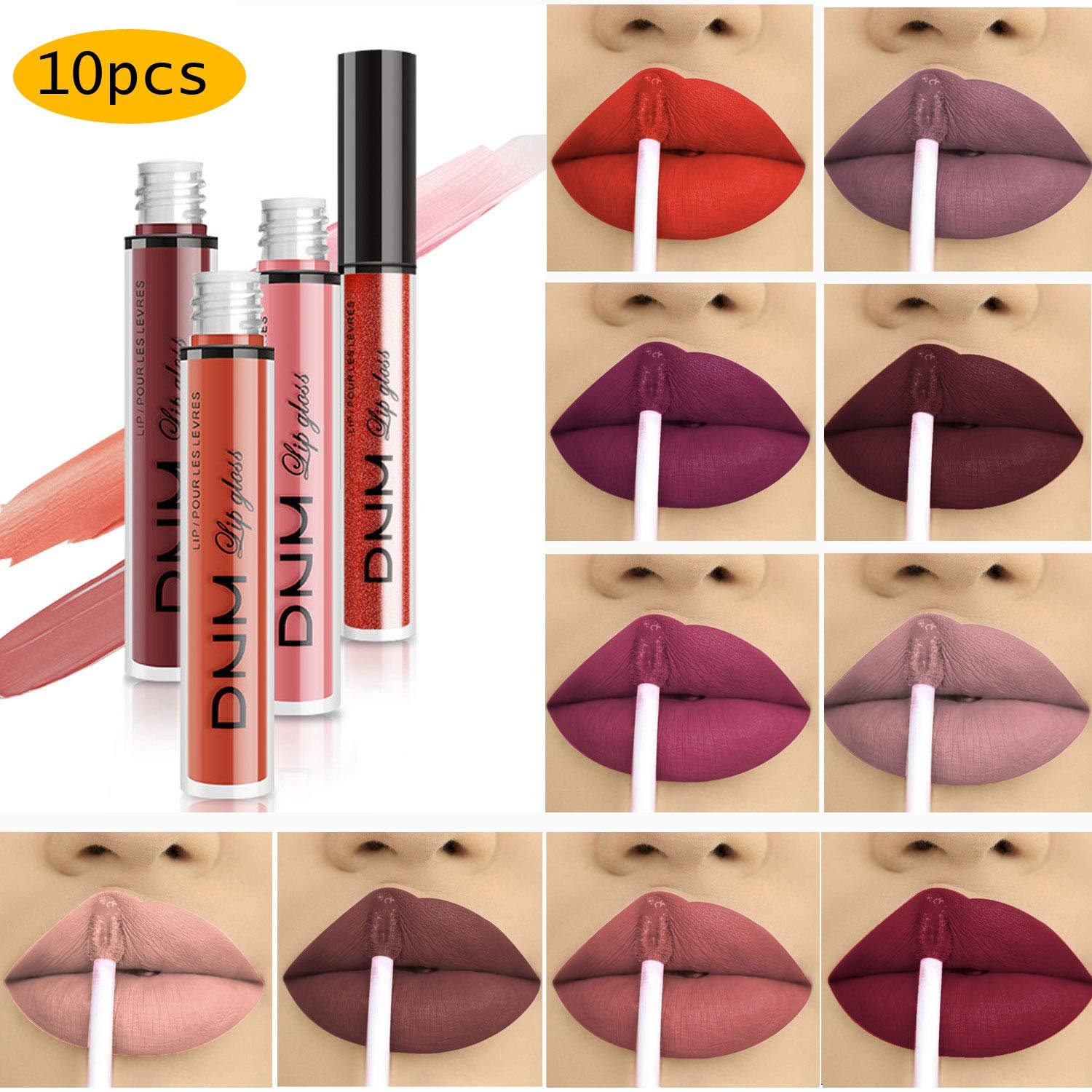 Matte Lipstick Lip Kit Velvety Liquid Lipstick Waterproof Long lasting - Image 2