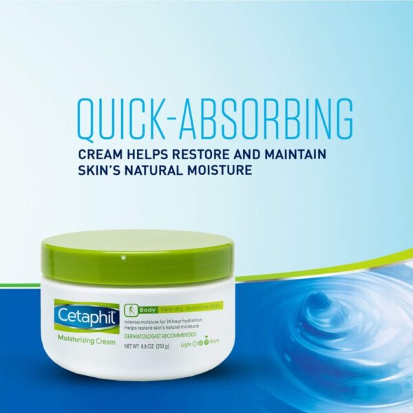 CETAPHIL MOISTURISING CREAM FOR VERY DRY SENSITIVE SKIN FRAGAGRANCE FREE 8.8 OZ