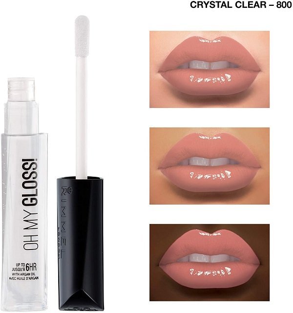 Rimmel London Oh My Gloss! 800, Crystal clear, 6.5 ml - Image 2