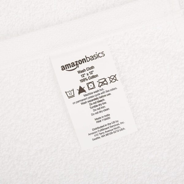 AmazonBasics Cotton Washcloths Towels