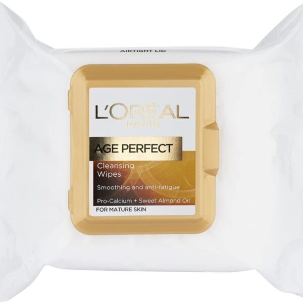 L'oreal Age Perfect Cleansing Wipes Mature Skin, 25 Wipes