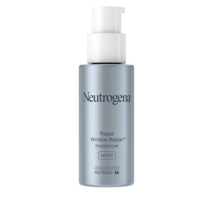 Neutrogena Rapid Wrinkle Repair Retinol Anti-Wrinkle Night Cream Face & Neck with Hyaluronic Acid Retinol & Glycerin 1 fl oz