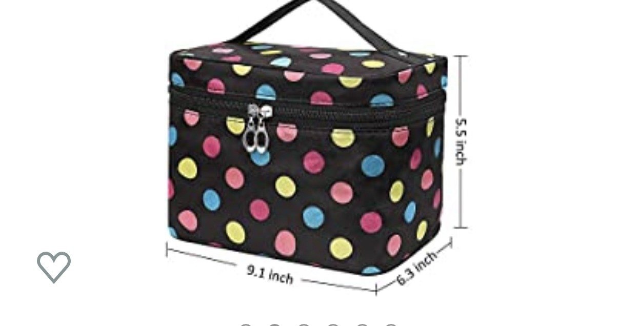POLKA DOT TOILETRY BAG