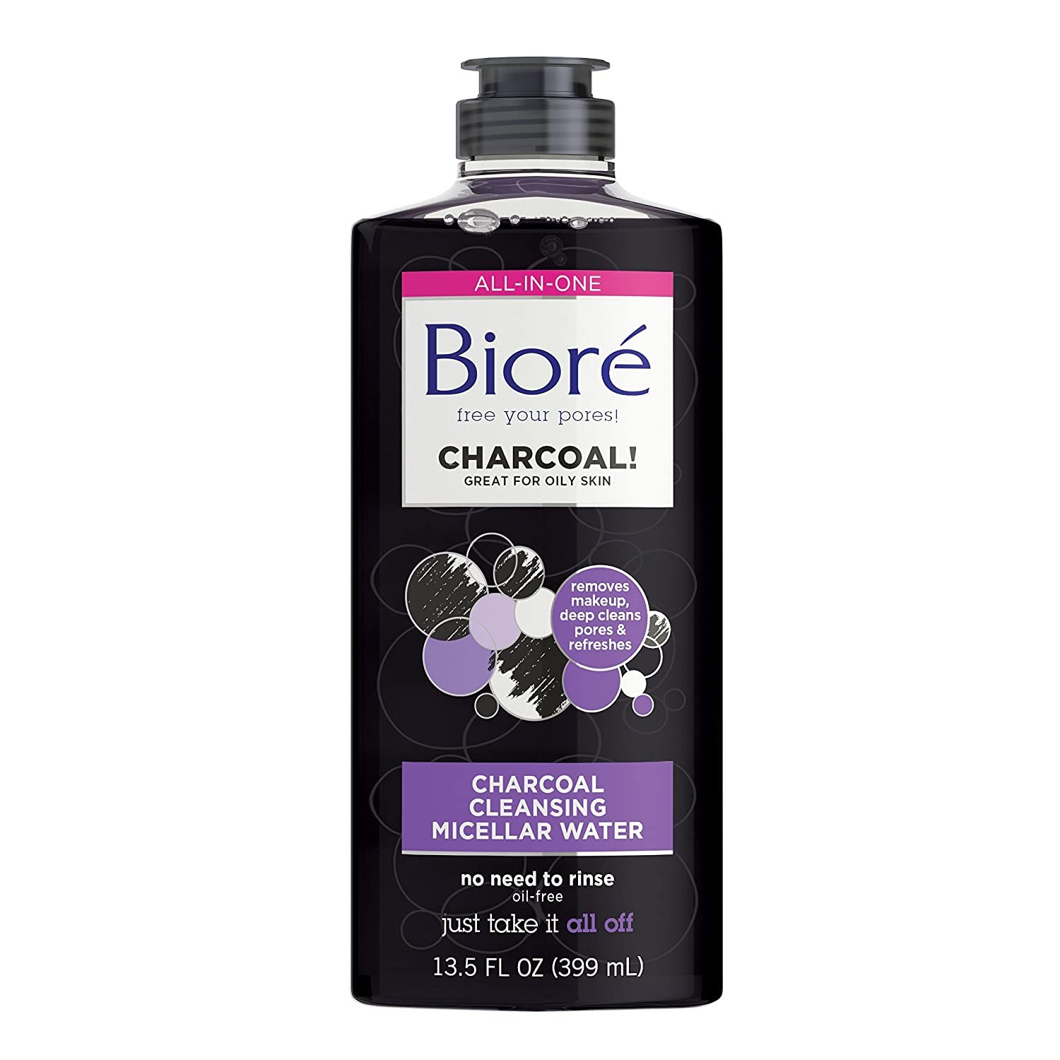 BIORE CHARCOAL ALL-IN-ONE CLEANSING MICELLAR WATER