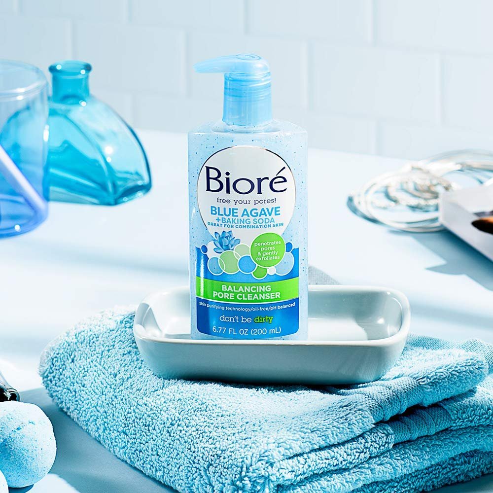 BIORE BLUE AGAVE + BAKING SODA BALANCING PORE CLEANSER - Image 2