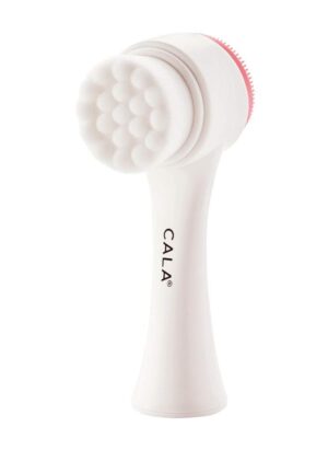 CALA DUAL-ACTION PINK FACIAL CLEANSING BRUSH MANUAL