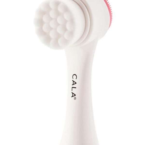 CALA DUAL-ACTION PINK FACIAL CLEANSING BRUSH MANUAL