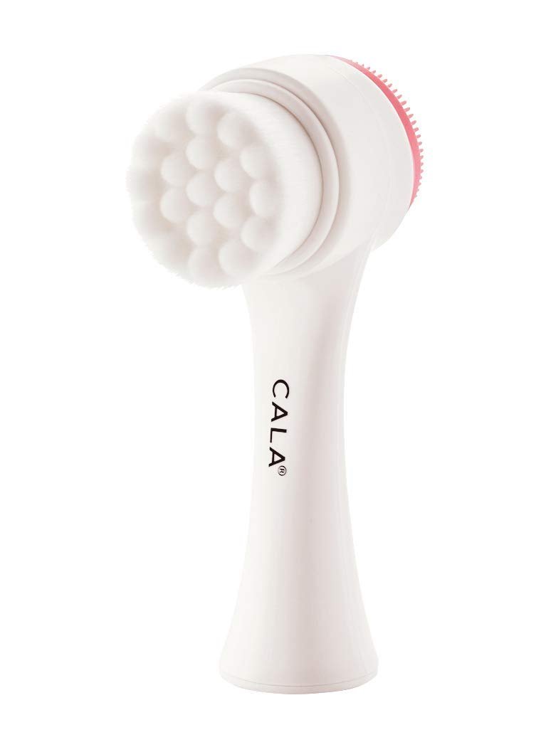 CALA DUAL-ACTION PINK FACIAL CLEANSING BRUSH MANUAL
