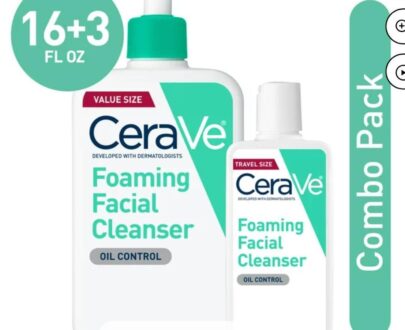 CERAVE FOAMING FACE WASH (16 FL + 3FL)COMBO PACK