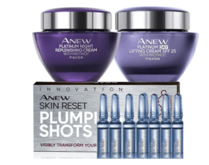 AVON ANEW PLATINUM DAY & NIGHT CREAM WITH PLUMPING SHOTS*