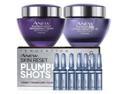 AVON ANEW PLATINUM DAY & NIGHT CREAM WITH PLUMPING SHOTS*