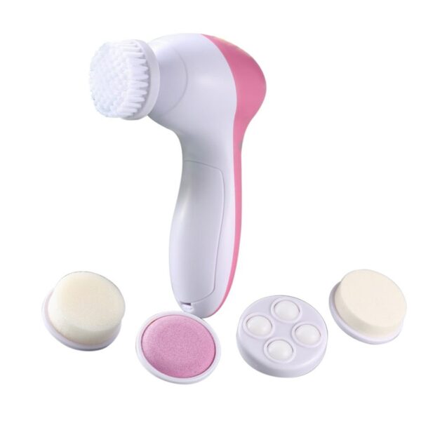 FRCOLOR ELECTRIC FACIAL CLEANSING BRUSH SKIN CARE ELECTRICAL BEAUTY DEVICE SPA BRUSH SKINCARE MASSAGE 5-IN-1
