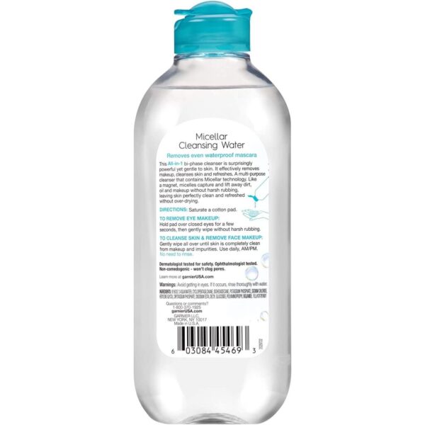 Garnier SkinActive Micellar Cleansing Water for Waterproof Make up 13.5 Fl