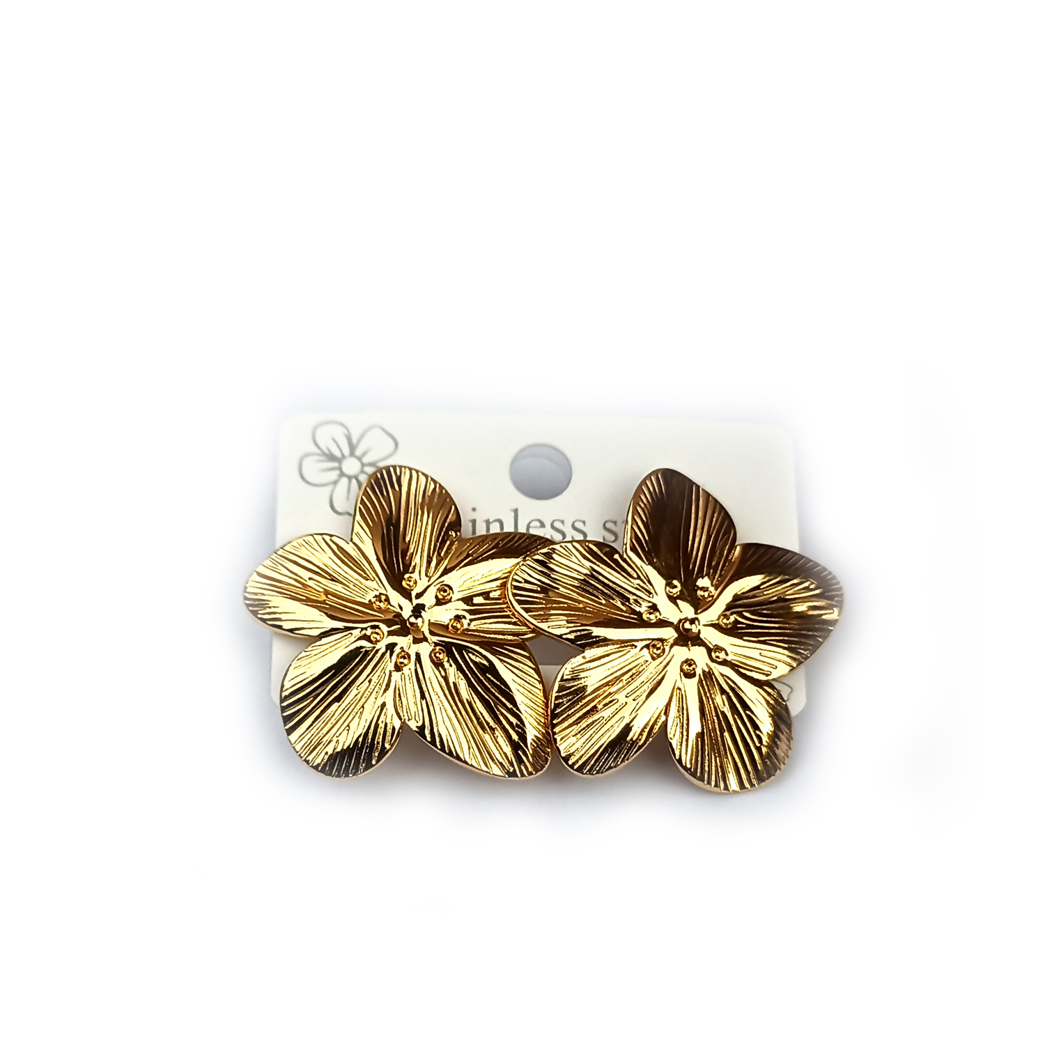 Flower Stud Earrings - Image 2