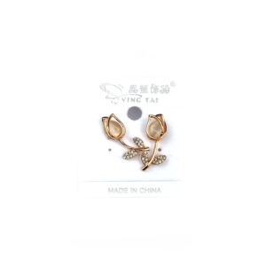 Tulip Pierced Stud Earrings
