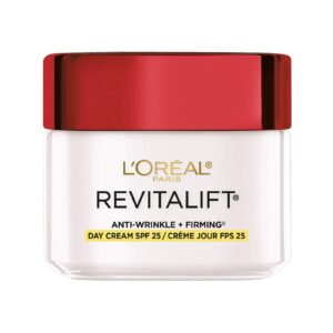 L'OREAL PARIS REVITALIFT ANTI-WRINKLE AND FIRMING MOISTURIZER DAY  SPF 25  2.55 OZ