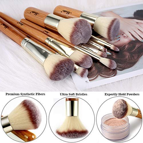 MATTO MAKEUP BRUSHES 9-PIECE WITH TRAVEL MAKEUP BRUSH - Image 3