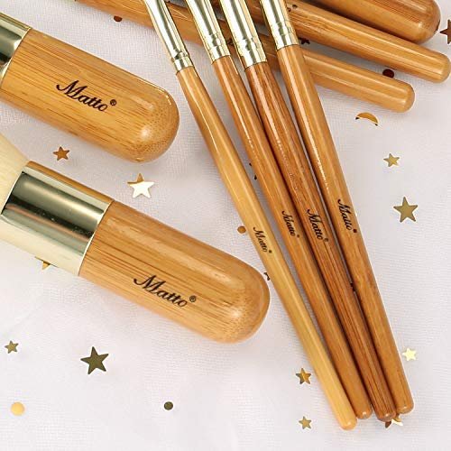 MATTO MAKEUP BRUSHES 9-PIECE WITH TRAVEL MAKEUP BRUSH - Image 4