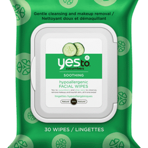 Yes to cucumbers soothing hypoallergenic facial wipes