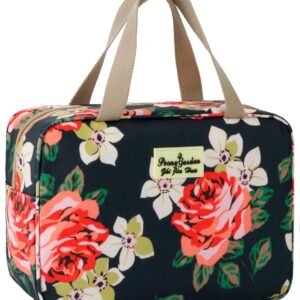TOILETRY BAG FOR WOMEN COSMETIC TRAVEL BAG FLORAL
