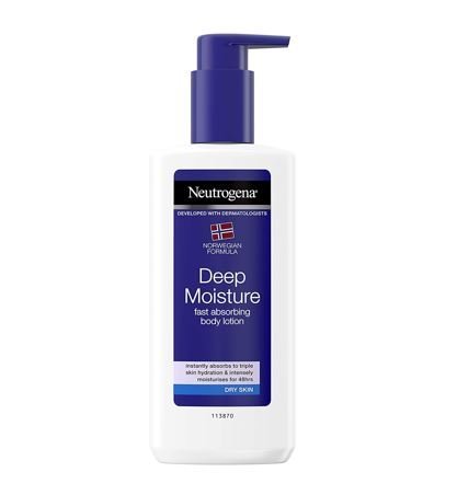 Neutrogena Deep Moisture Fast Absorbing Body Lotion 250 ml 24 Hour Moisturisation