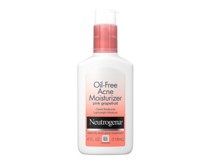 Neutrogena Oil Free Acne Facial Moisturizer with 5% Salicylic  Acid Acne Treatment (Pink Grapefruit) 4 Fl