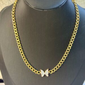 Ladies Necklace with Butterfly Pendant
