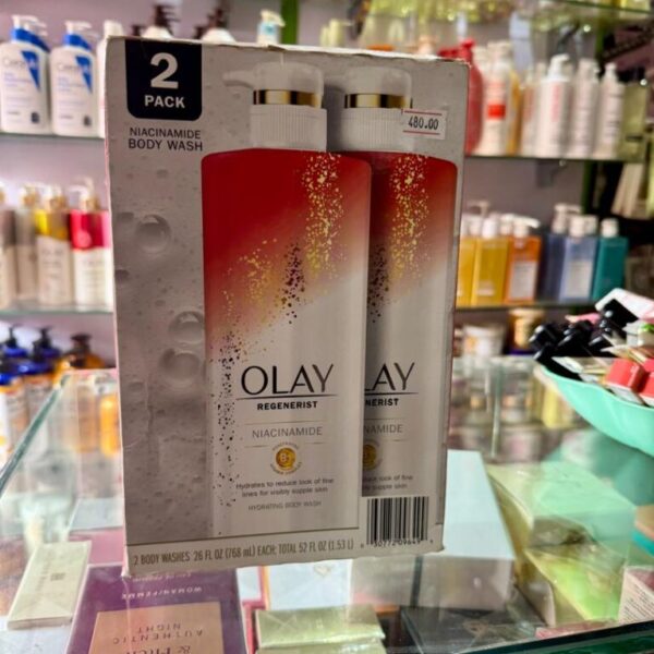 OLAY REG NIACINAMIDE AGE DEFYING & HYDRA BODY LOTION 2PCK 34FL