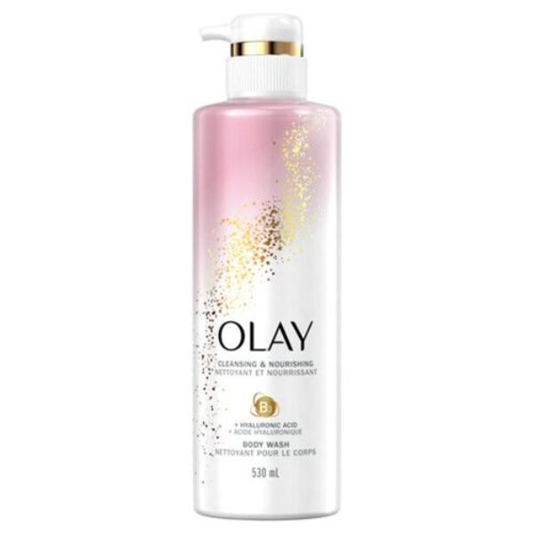 OLAY CLEANSING & NOURISHING HYALURONIC ACID BODY WASH 17.9FL 0Z