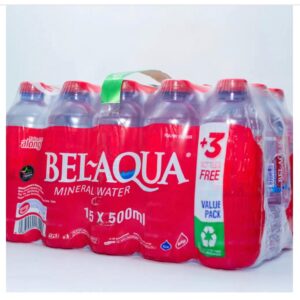 BEL~AQUA PURIFIED WATER 500ML (15 PCK)