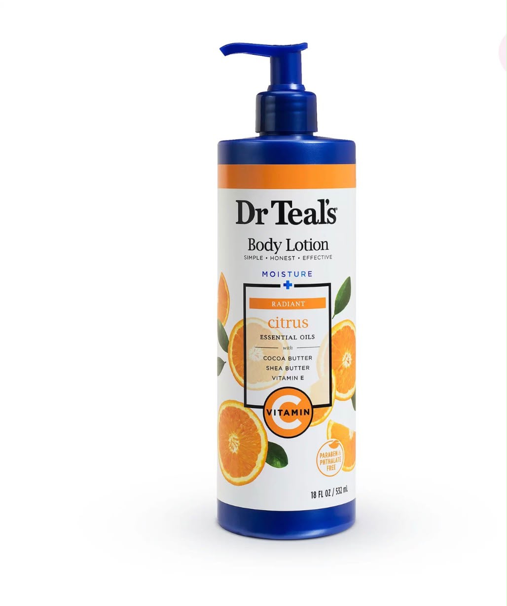 DR TEALS BODY LOTION CITRUS ESSENTIAL OILS 532ML