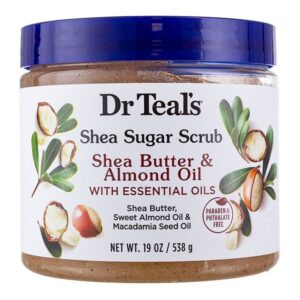 DR TEALS SHEA SUGAR SCRUB SHEA BUTTER AND ALMOND OIL 538G