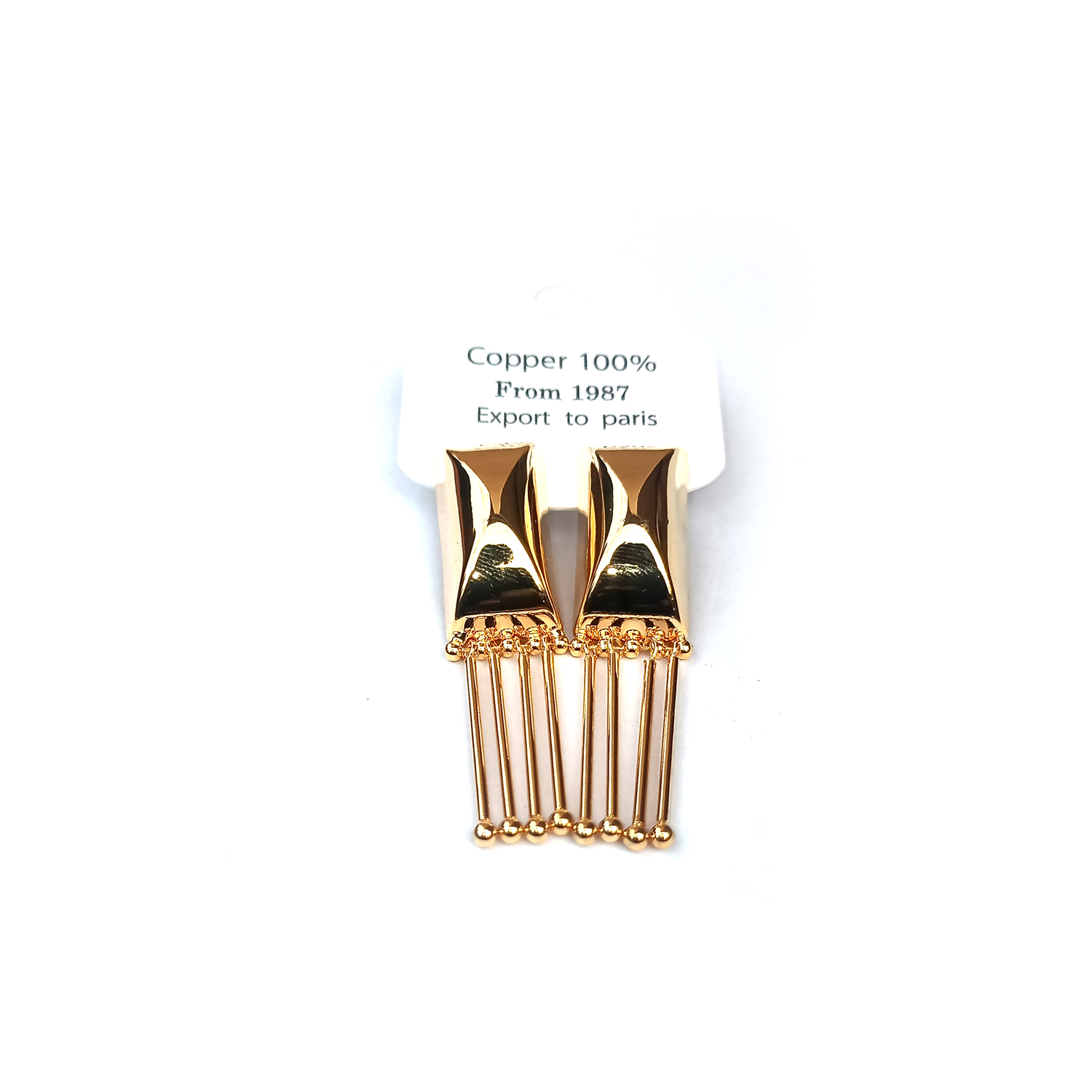 100% Vintage Copper Earring