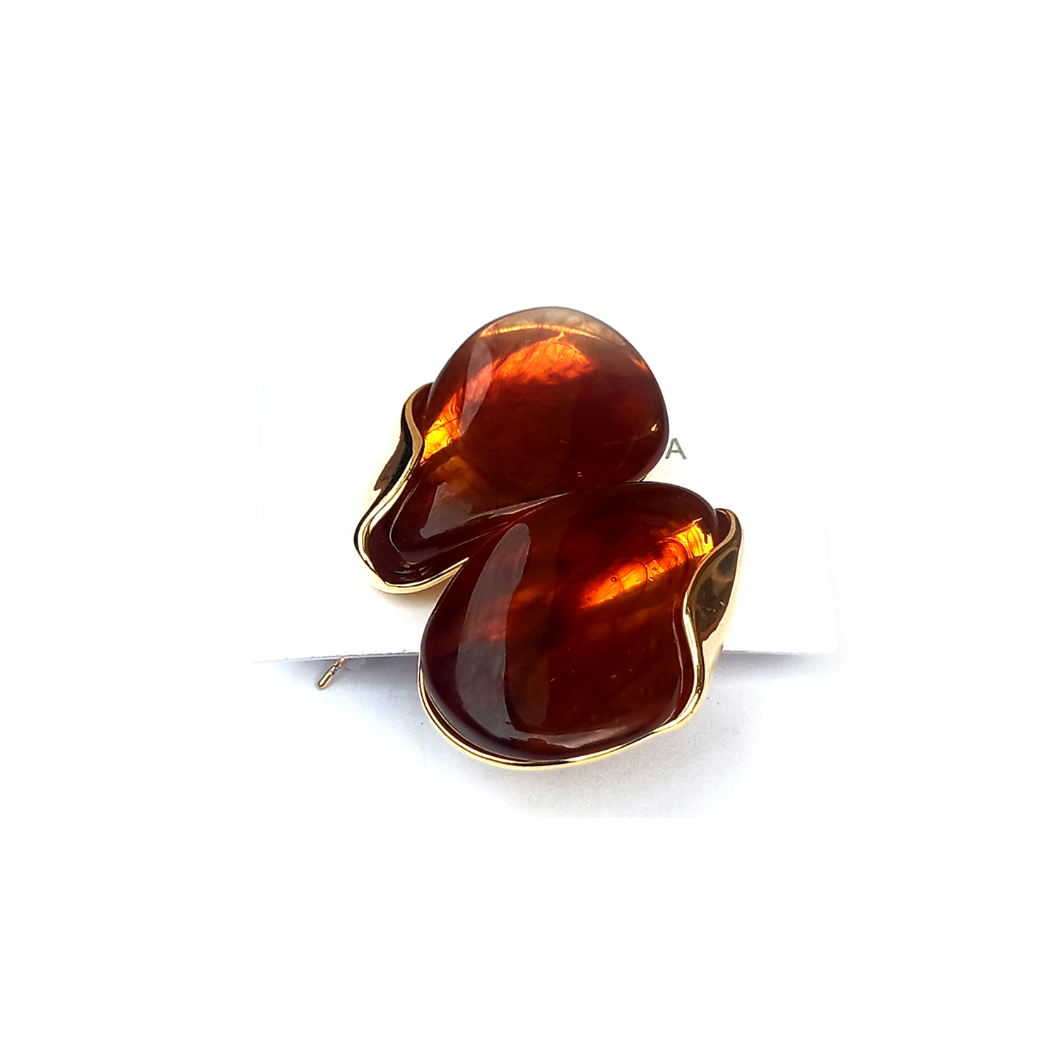 High Quality Amber Pendant Earring